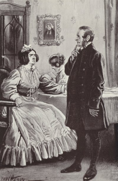 Illustrazione per Barchester Towers di Anthony Trollope da Paul Hardy