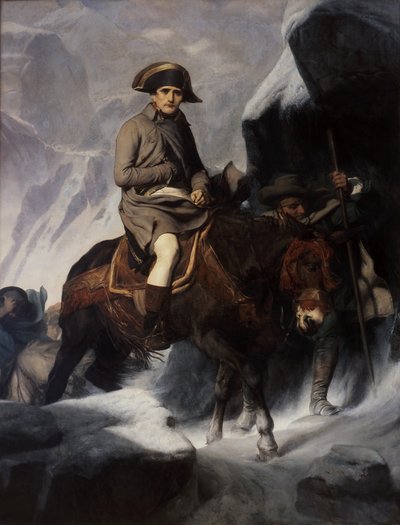 Bonaparte attraversa le Alpi da Paul Delaroche