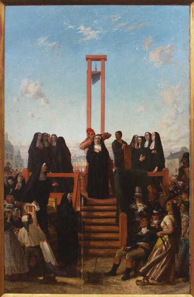 Ghigliottina. Le Carmelitane di Compiègne da Paul Delaroche