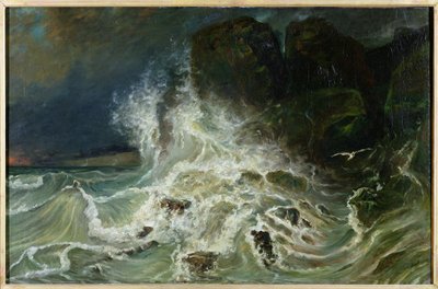 Onde al largo di Granville Point nel Canale, 1853 da Paul Huet