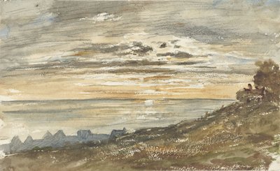 Tramonto a Trouville da Paul Huet