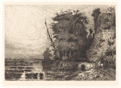 Tempesta alla fine del giorno da Paul Huet