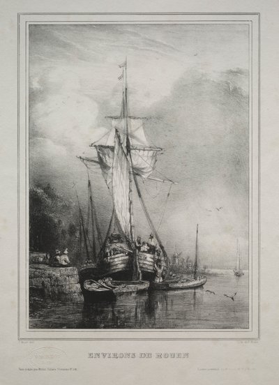 Sei Marines: Dintorni di Rouen, Francia da Paul Huet