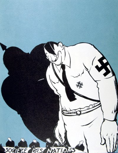 Hitler e la Società delle Nazioni, 1935 da Paul Iribe