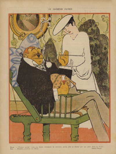 Illustrazione per Le Rire da Paul Iribe