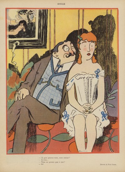 Illustrazione per Le Rire da Paul Iribe