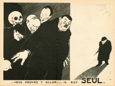 Le Temoin, Satirico in B&N da Paul Iribe