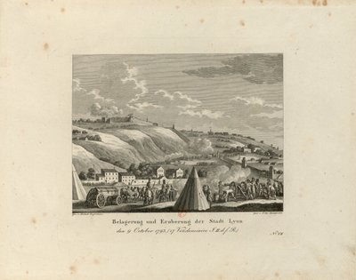 Assedio e presa della città di Lione: 9 ottobre 1793, 1816-1818 da Paul Jacob Laminit