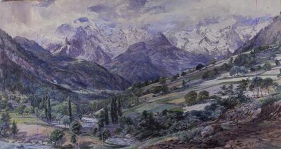 Una vista alpina da Paul Jacob Naftel