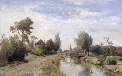 Paesaggio vicino a Kortenhoef da Paul Joseph Constantin Gabriël (signed by artist)