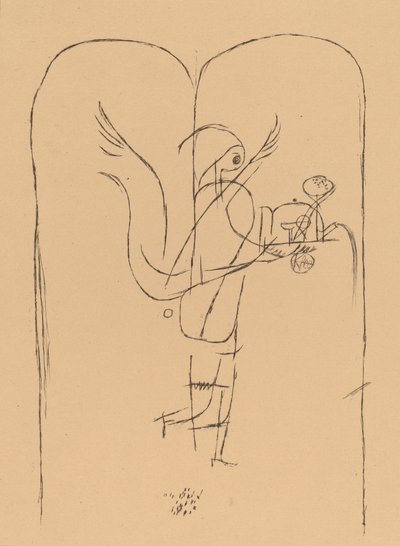 Un genio serve una piccola colazione, 1920 da Paul Klee