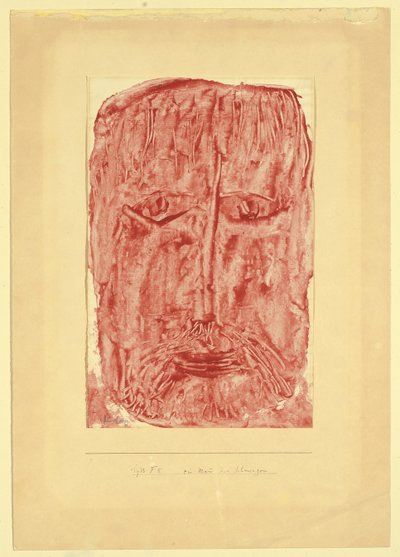 Un uomo di dolori da Paul Klee