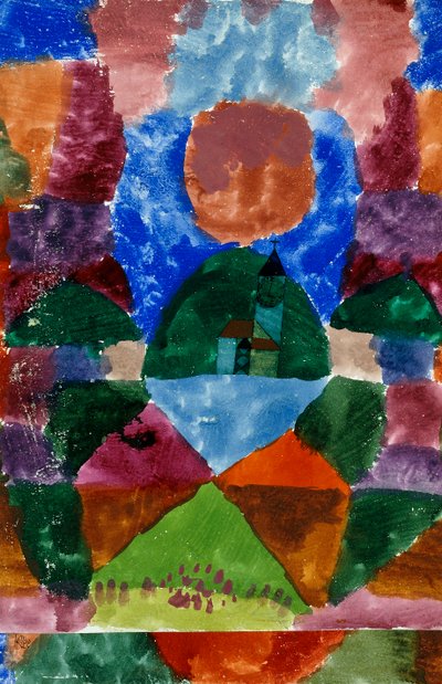 Una vista compressa di Tegernsee da Paul Klee