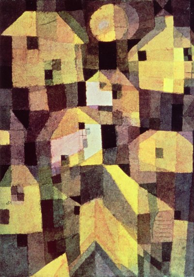 Composizione astratta di case da Paul Klee