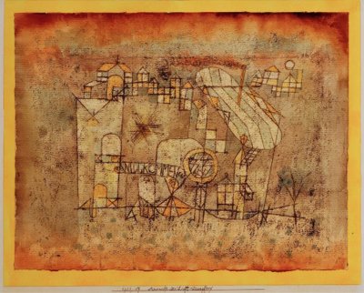Arrivo del dirigibile da Paul Klee