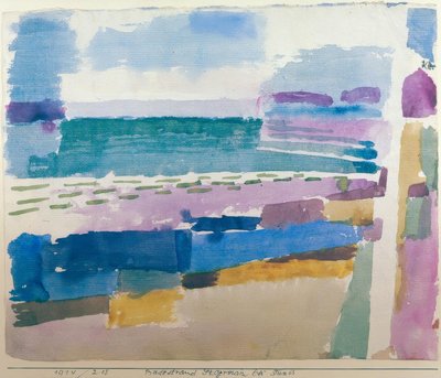 Spiaggia di St. Germain vicino a Tunisi da Paul Klee