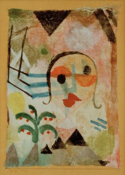 Ritratto di una rossa da Paul Klee