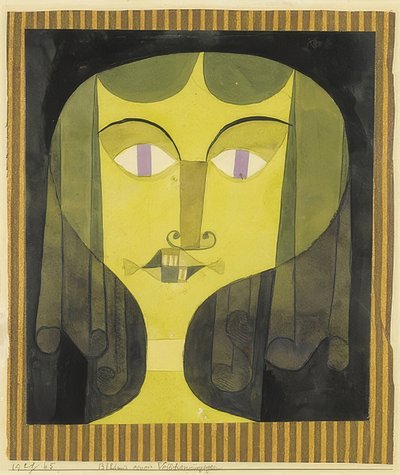 Ritratto di una donna dagli occhi viola da Paul Klee