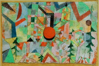 Castello con sole al tramonto da Paul Klee