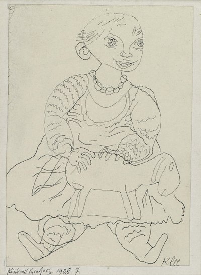 Bambino con un giocattolo da Paul Klee