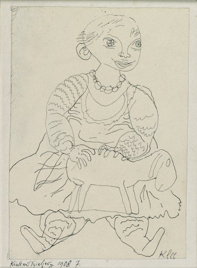 Bambino con giocattolo da Paul Klee