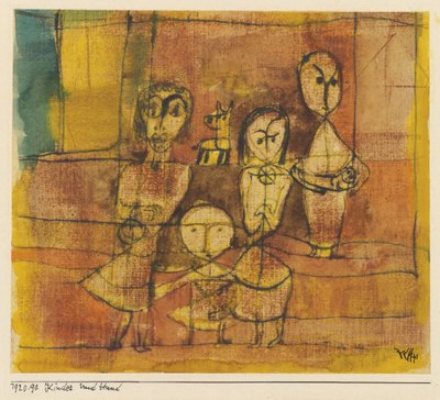 Bambini e cane, 1920 da Paul Klee