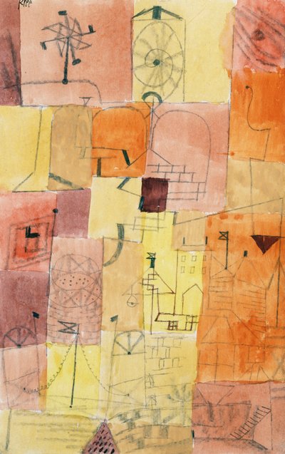 Città dei Bambini con Mulino a Vento da Paul Klee