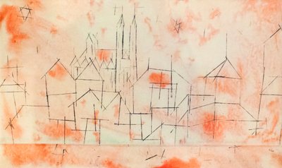 Città con cattedrale gotica da Paul Klee