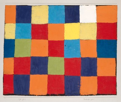 Tavola dei colori Qu 1 da Paul Klee