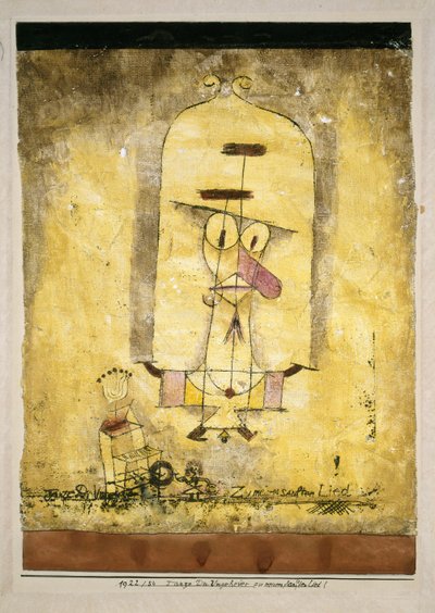 Balla mostro al mio dolce canto!, 1922 da Paul Klee