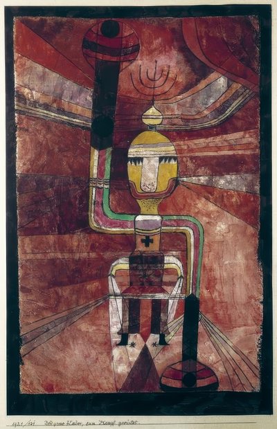 Il grande imperatore, pronto alla battaglia da Paul Klee