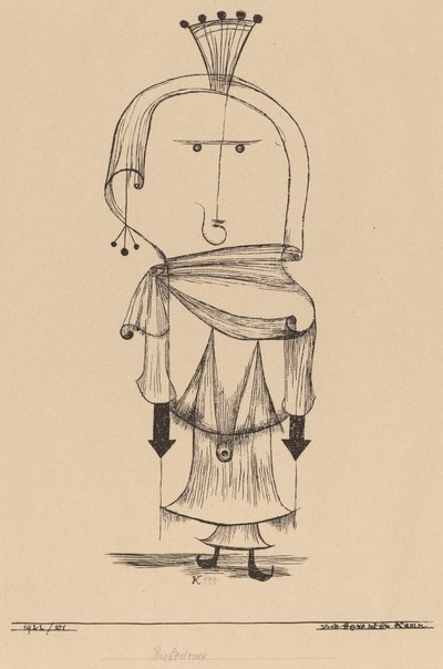 La strega con il pettine da Paul Klee