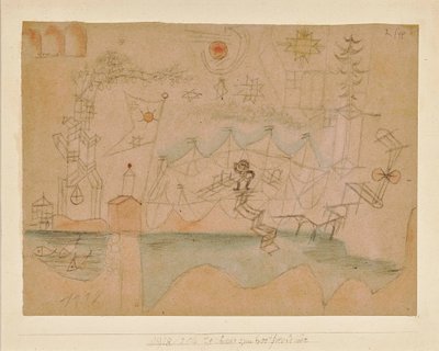 Disegno per il noleggio di barche, 1918 da Paul Klee