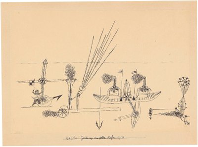 Disegno per porto giallo da Paul Klee