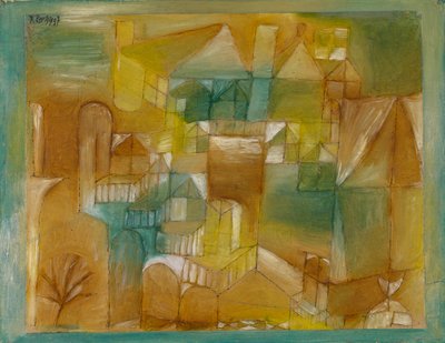 Facciata marrone-verde da Paul Klee