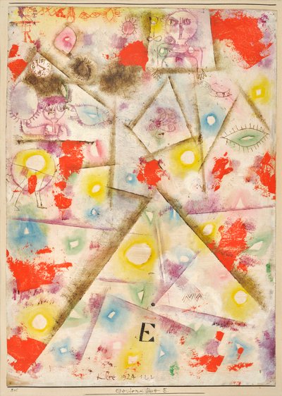 Feuille commemorative E da Paul Klee