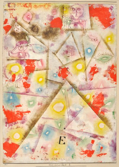 Foglio commemorativo E Gedenkblatt E, 1924 da Paul Klee
