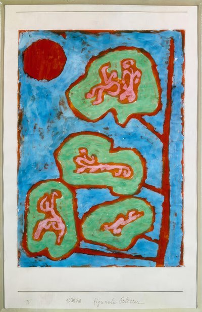 Foglie figurate da Paul Klee