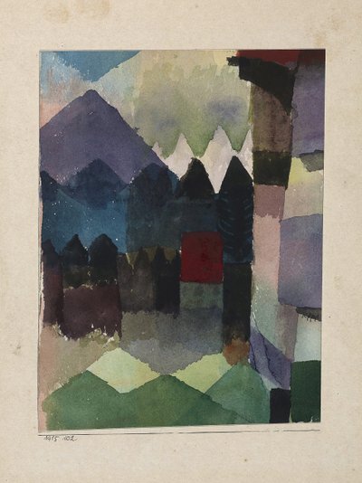 Föhn nel giardino di Marc, 1915 da Paul Klee