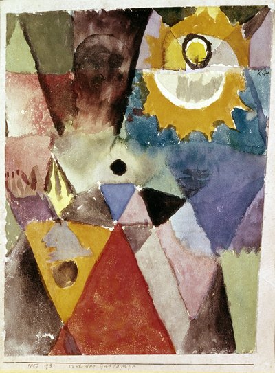 Davanti alla lampada a gas da Paul Klee