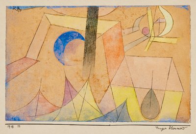 Junger Blaumond Giovane Luna Blu, 1918 da Paul Klee