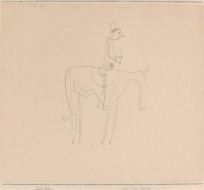 Komischer Reiter (Cavaliere comico) da Paul Klee