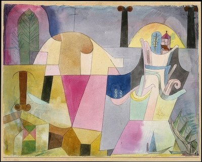 Paesaggio con colonne nere. 1919 da Paul Klee