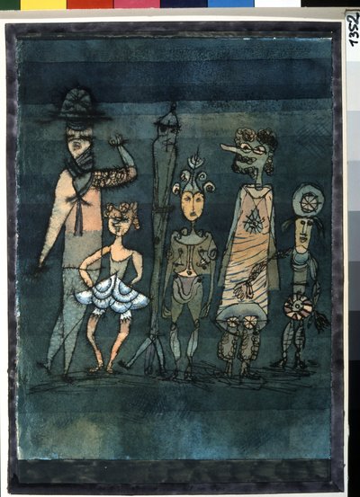 Maschere. Peinture de Paul Klee (1879-1940) da Paul Klee