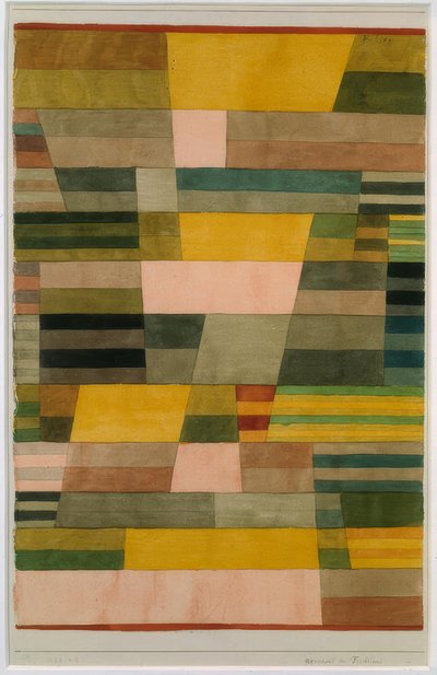 Monumento nel paese della frutta da Paul Klee