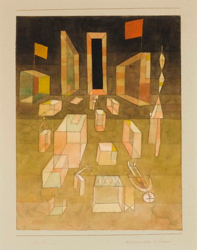 Nichtcomponiertes im Raum Non composto nello spazio, 1929 da Paul Klee
