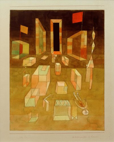 Non composto nello spazio da Paul Klee