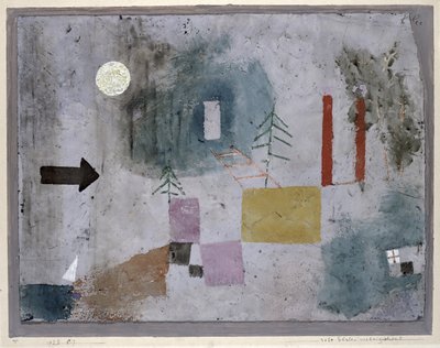 Passando accanto a pilastri rossi da Paul Klee