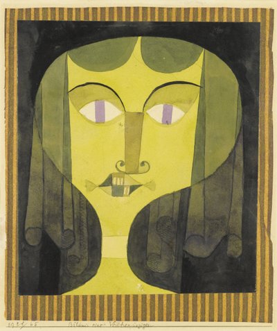 Ritratto di una donna dagli occhi viola da Paul Klee