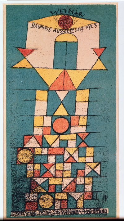 Cartolina per la mostra del Bauhaus 